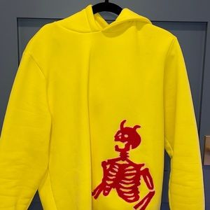 Abstract by Jules Yellow Hoodie